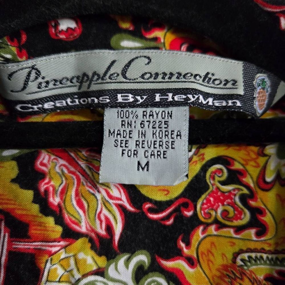 Pineapple Connection Dragons Buttons Down Mens SZ… - image 3